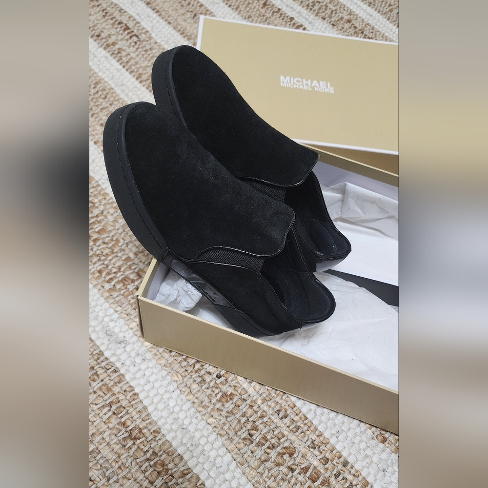 Michael Kors Black Suede Sneakers